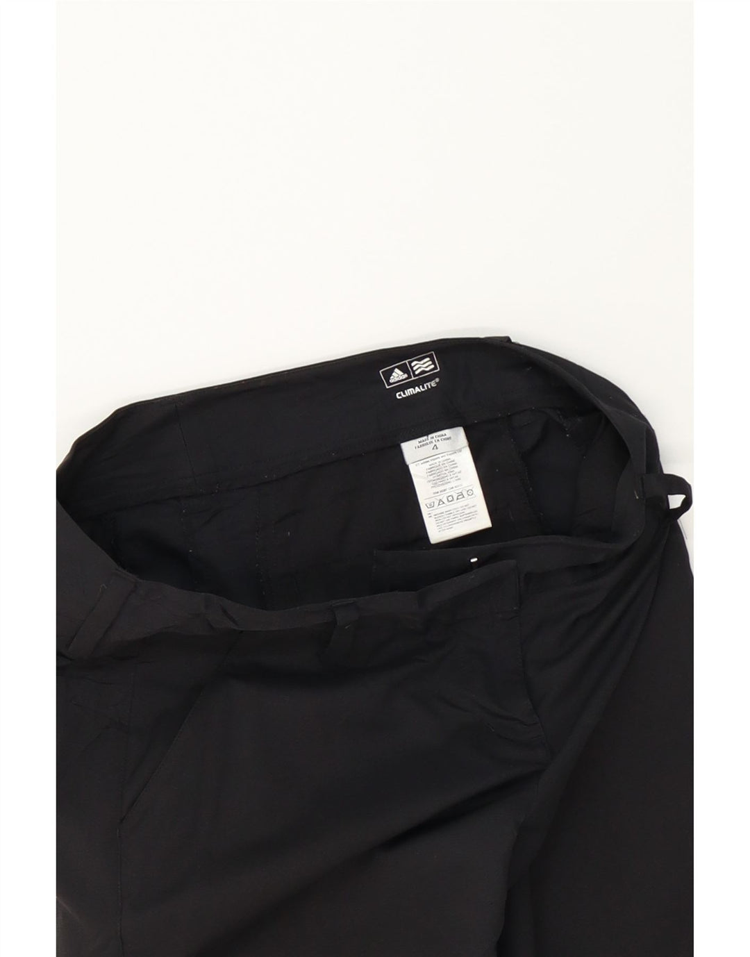 ADIDAS Womens Climalite Chino Shorts UK 4 Small W32  Black Polyester Vintage Adidas and Second-Hand Adidas from Messina Hembry 