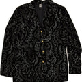 TRU Womens 4 Button Blazer Jacket EU 40 Medium Black Acetate | Vintage Tru | Thrift | Second-Hand Tru | Used Clothing | Messina Hembry 