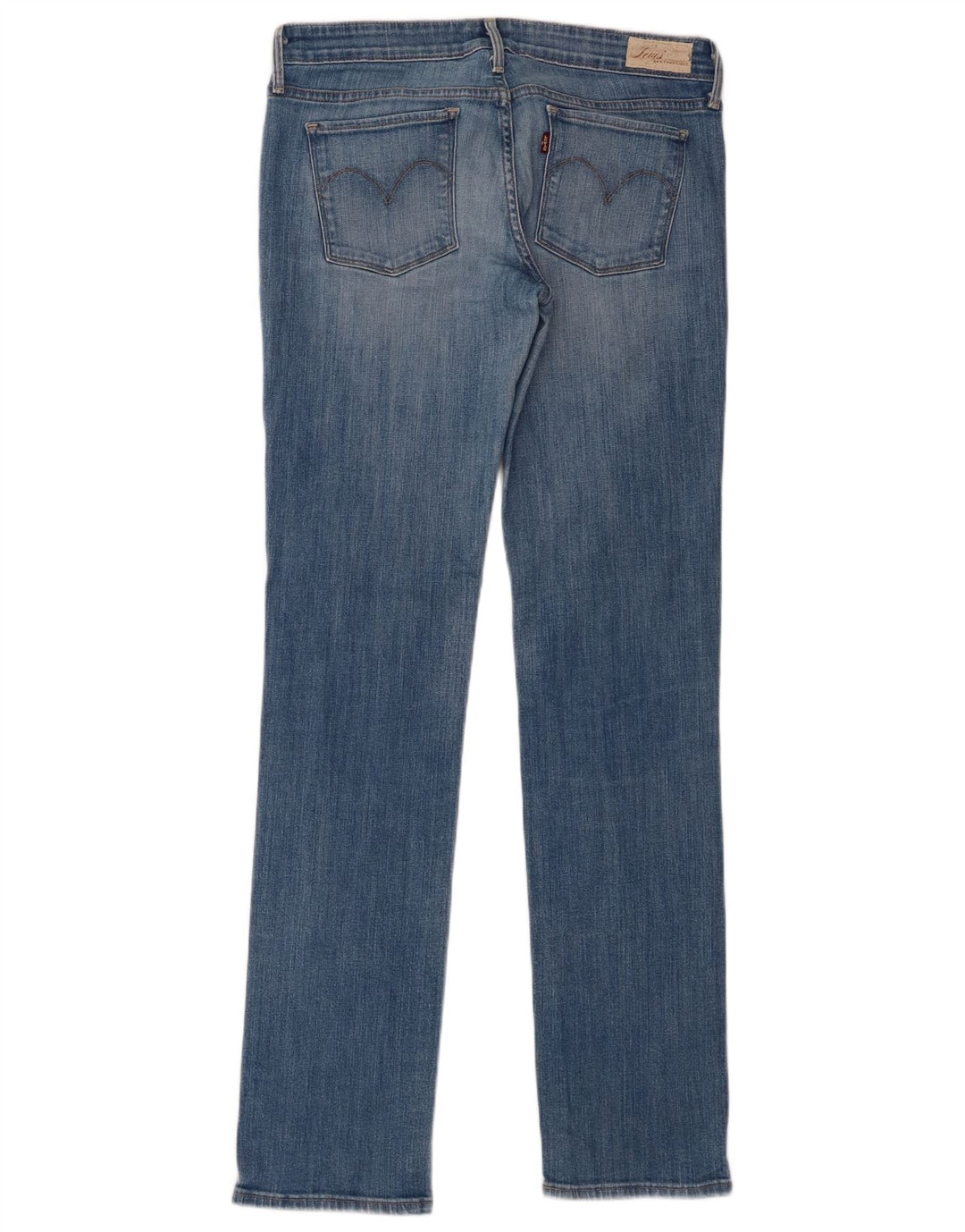 Levi's Womens Slight Curve Straight Jeans US 8 Medium W29 L33 Blue Cotton
