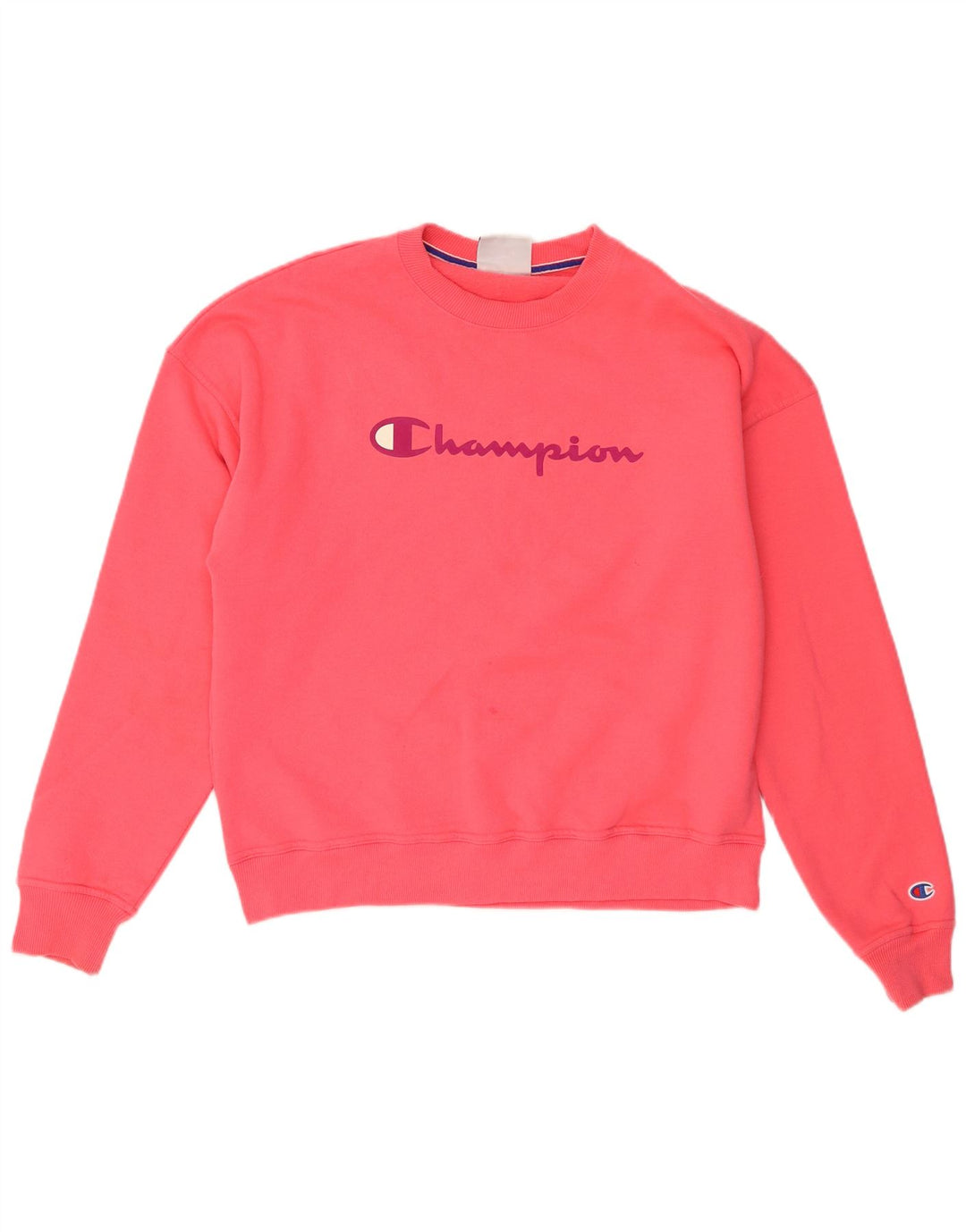 Felpa oversize con grafica da donna Champion UK 14 Rosa medio