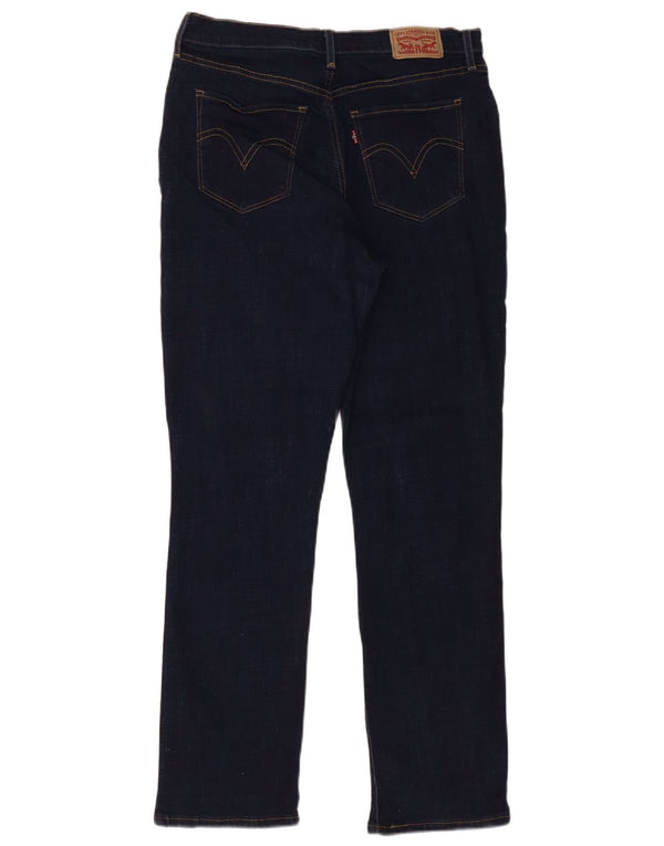 Levi's Womens Classics Straight Jeans US 10 Large W30 L30 Navy Blue