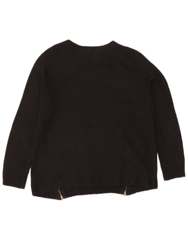 Marks & Spencer Pull col bateau pour femme UK 16 Large Acrylique Noir