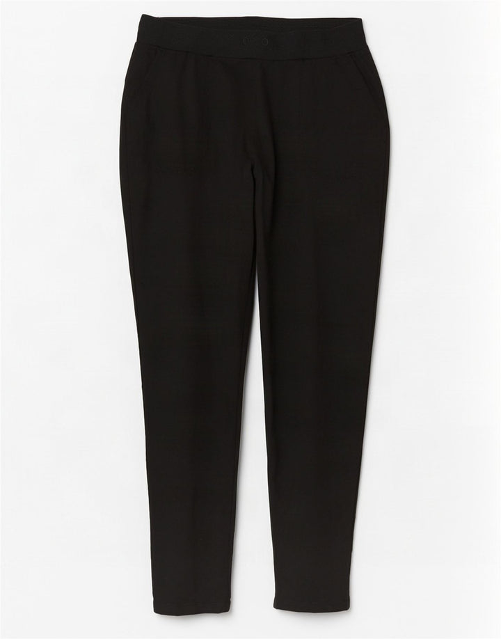 Pantaloni da tuta da donna Izod UK 14 poliestere nero medio