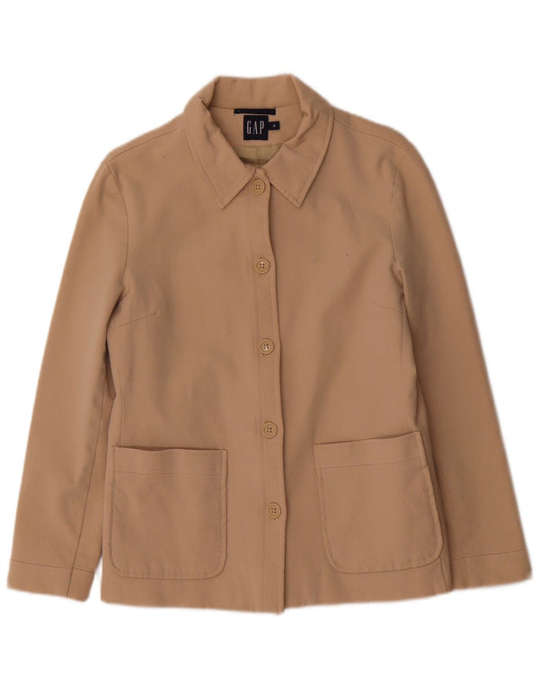 Giacca blazer a 5 bottoni da donna Gap UK 8 piccola in cotone beige