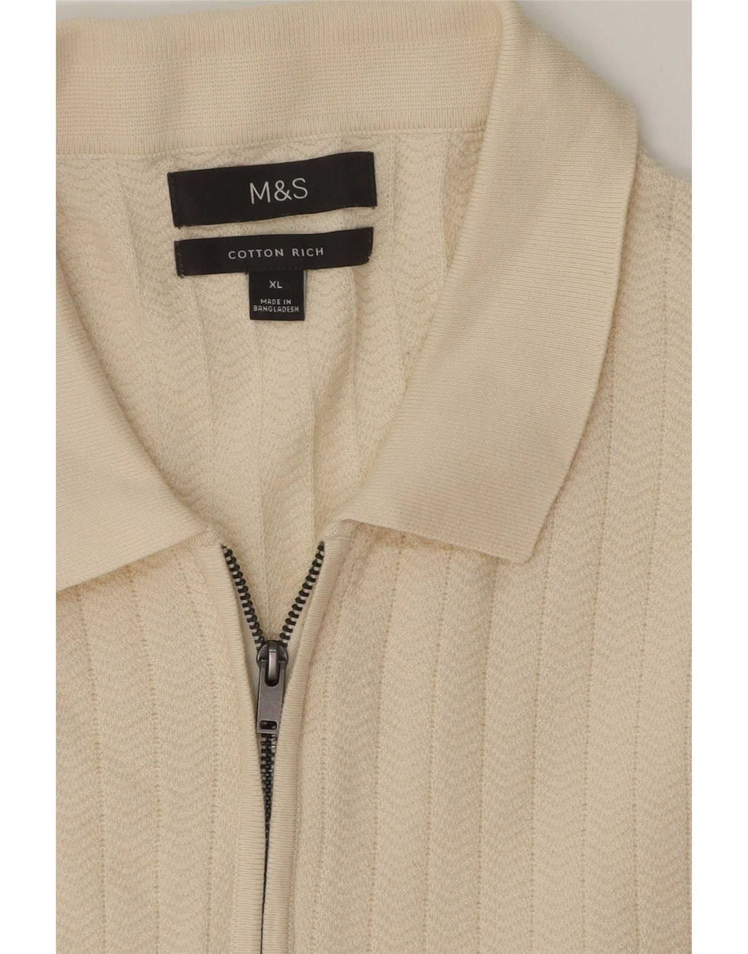 Polo da uomo Marks & Spencer XL in cotone bianco