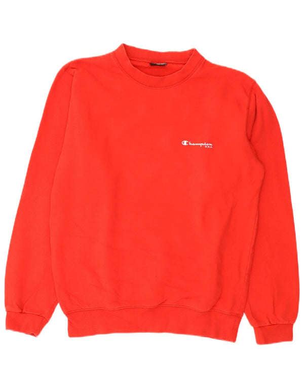 Felpa da uomo Champion Maglione rosso medio in cotone