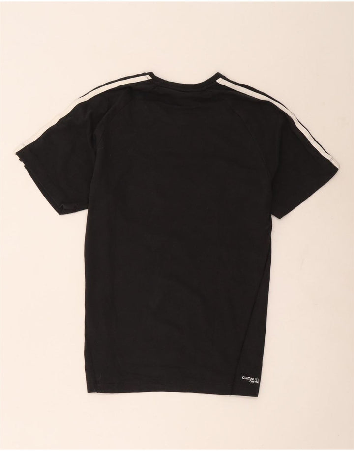 Adidas Mens Climalite T-Shirt Top Medium Black Cotton