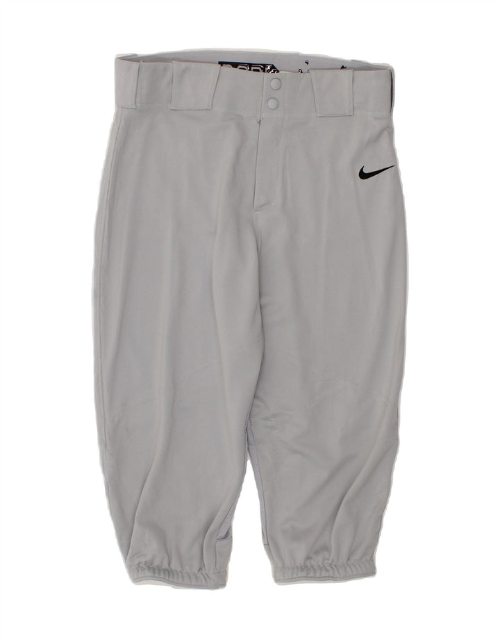 NIKE Womens Capri Tracksuit Trousers Joggers UK 14 Medium Grey Polyester Vintage Nike and Second-Hand Nike from Messina Hembry 