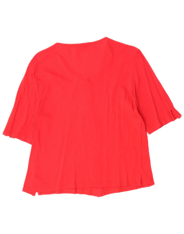 Sergio Tacchini Γυναικεία κοντομάνικη μπλούζα Top IT 48 XL Κόκκινο