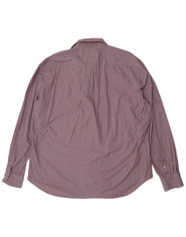 Harmont & Blaine Mens Shirt 3XL Red Pinstripe Cotton