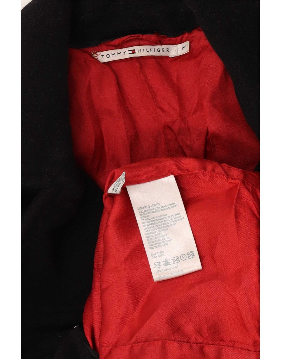 Tommy Hilfiger Damen Pea Coat UK 12 Mittelschwarze Wolle