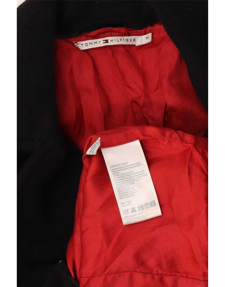 Tommy Hilfiger Damen Pea Coat UK 12 Mittelschwarze Wolle