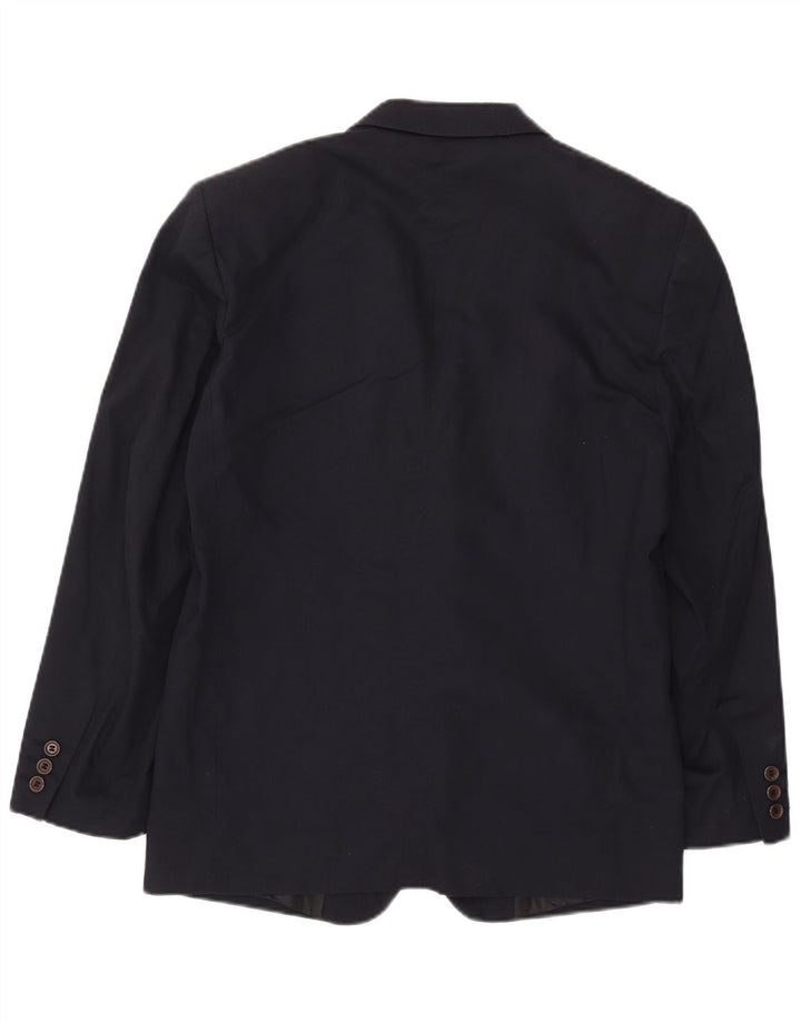 Giacca blazer da uomo a 2 bottoni Stefanel UK 38 cotone blu navy medio