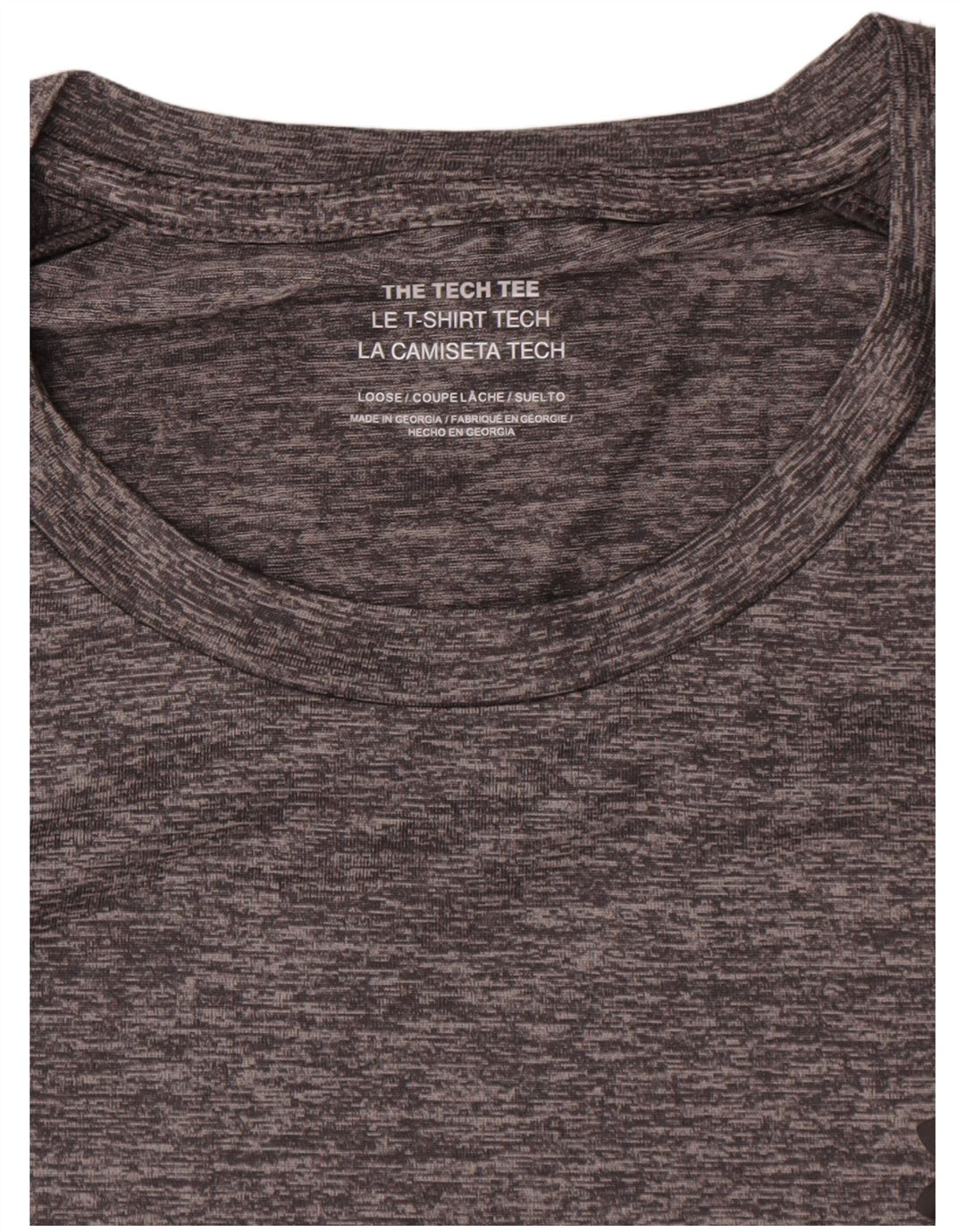 Under Armour Mens T-Shirt Top 2XL Grey Flecked Polyester