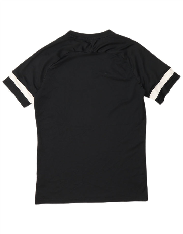 Nike Mens Dri Fit T-Shirt Top Medium Black Colourblock Polyester