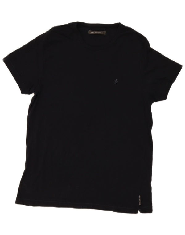 French Connection Mens T-Shirt Top XL Black Cotton