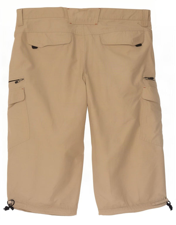 Marks & Spencer Mens Cargo Bermuda Shorts W40 XL Beige Cotton