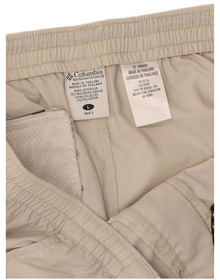 Pantaloni da tuta da uomo Columbia Large in poliestere grigio