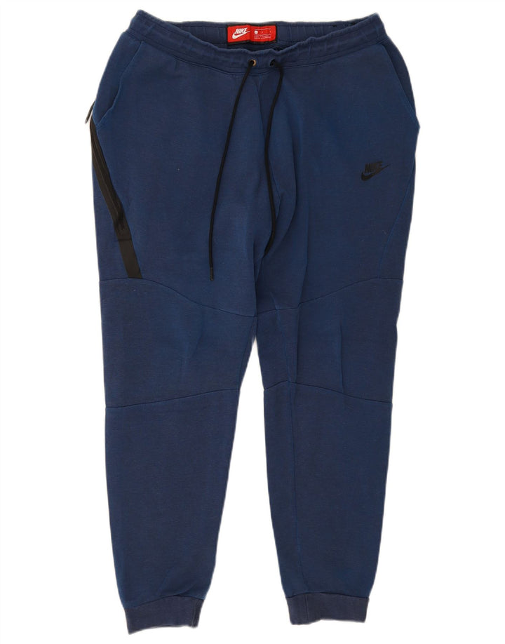 Nike Mens Tracksuit Trousers Joggers Large  Blue Cotton