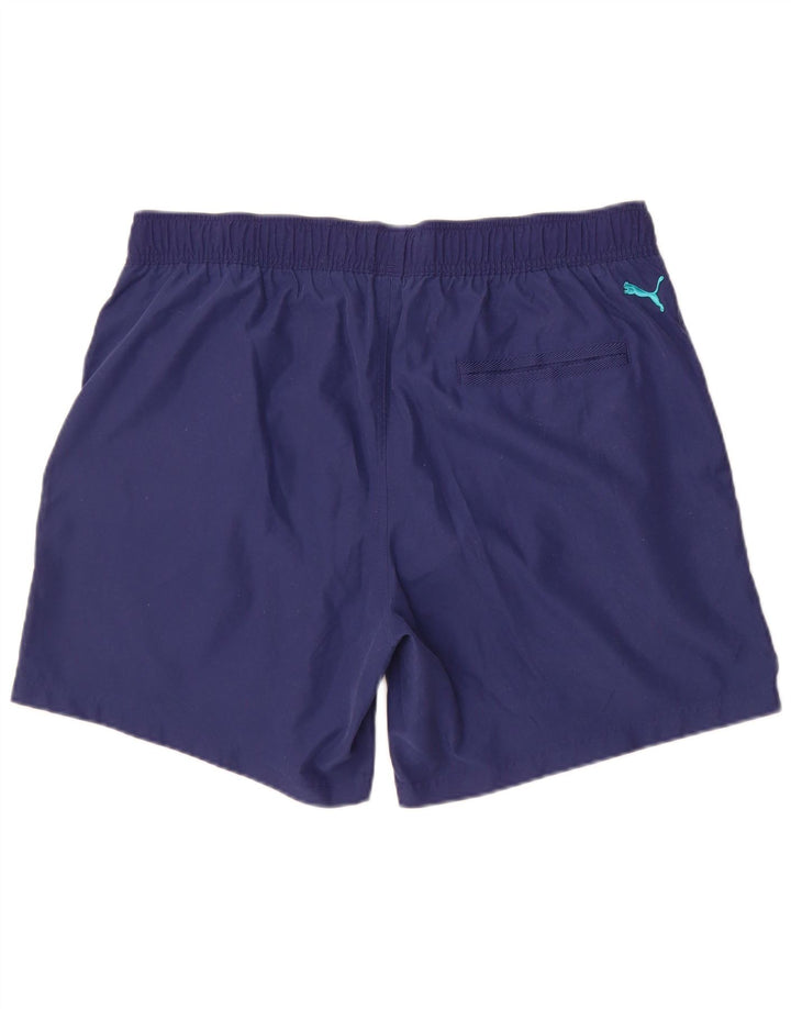 Puma Mens Graphic Sport Shorts XL Navy Blue Polyester