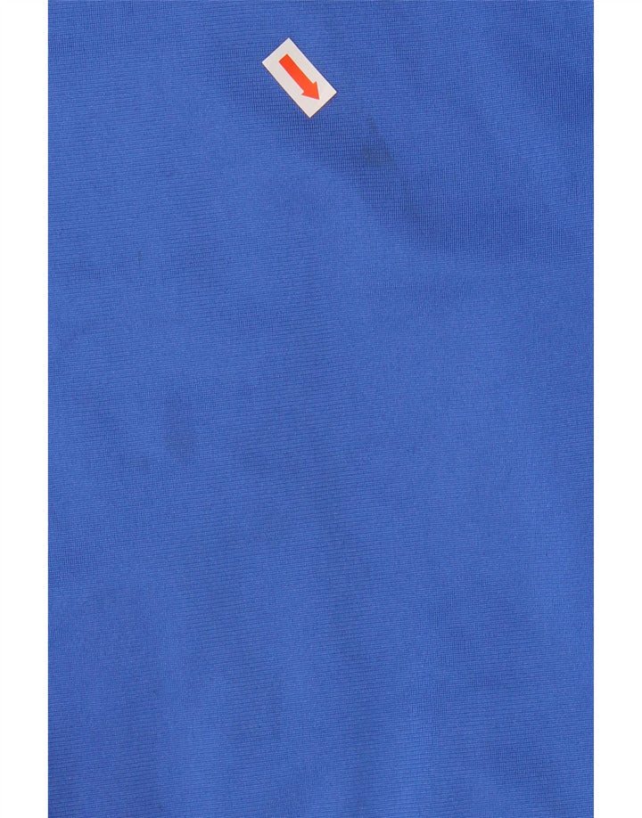 Adidas Jungen-Trainingsanzug-Top-Jacke, 7–8 Jahre, blaues Farbblock-Polyester