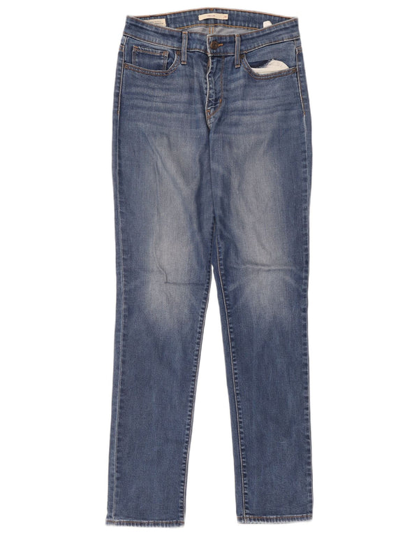 Levi's Womens 712 Slim Jeans W28 L32 Blue Lyocell