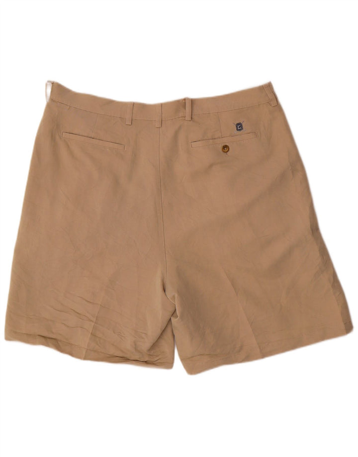 Chaps Mens Chino Shorts W40 XL Beige Rayon