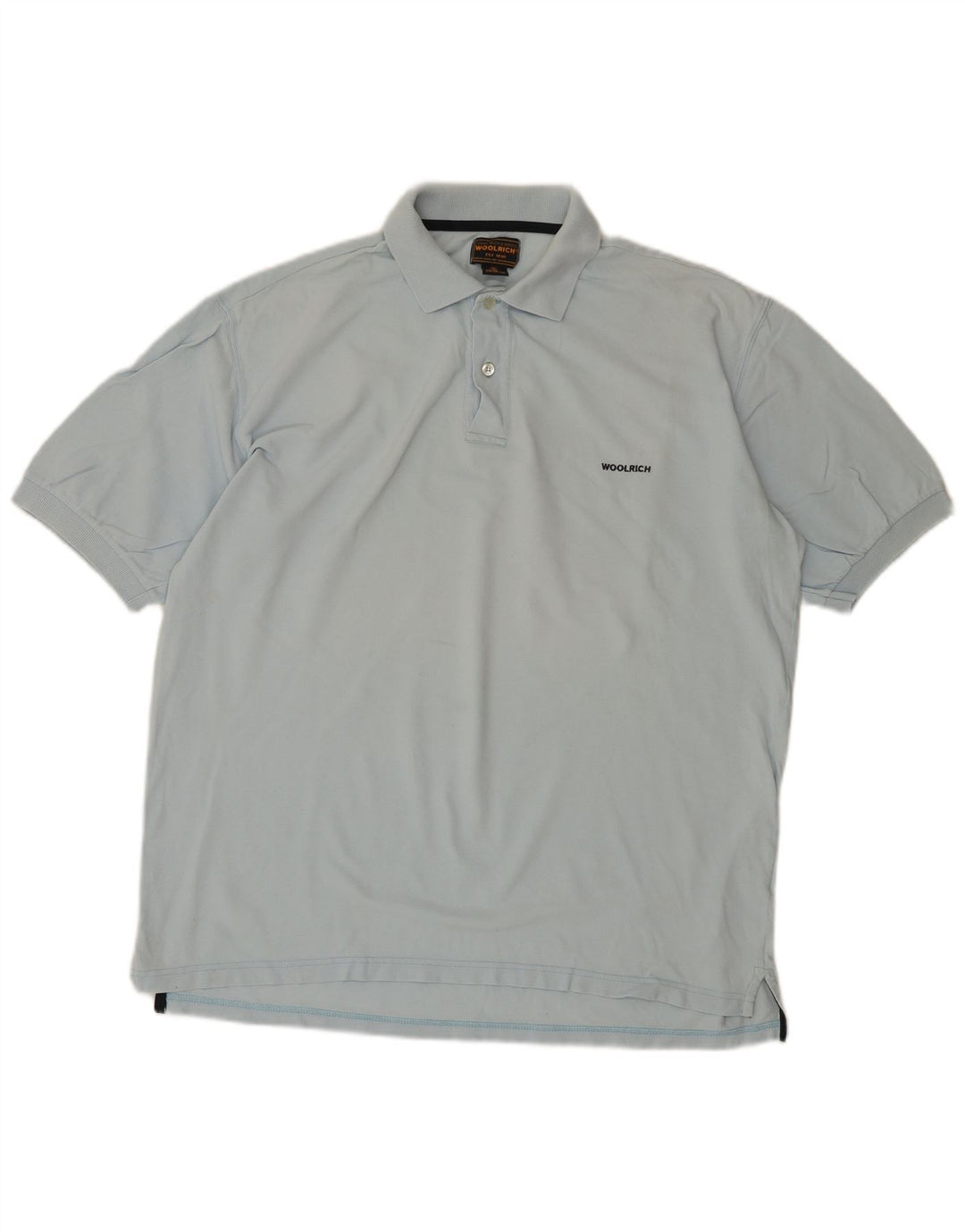 WOOLRICH Mens Polo Shirt XL Blue Cotton