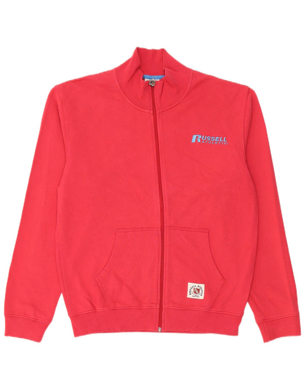 Giacca da ginnastica da uomo Russell Athletic piccola in cotone rosso