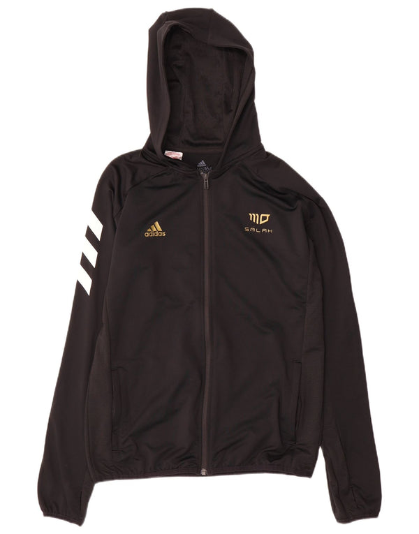 Adidas Salah Veste de survêtement à capuche pour garçon 13-14 ans Noir Colourblock