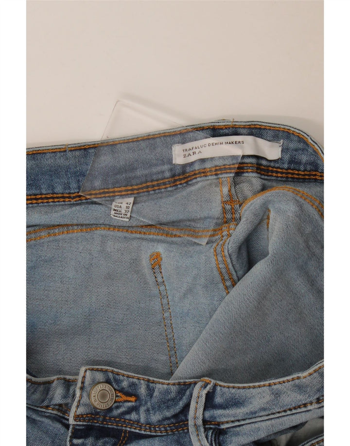 Zara Womens Denim Hot Pants EU 42 Large W32 Blue
