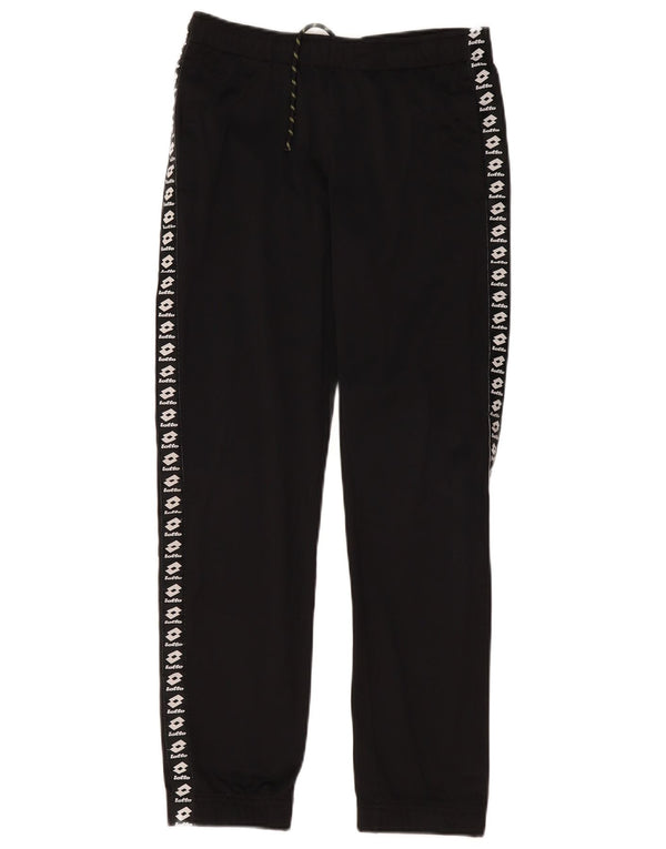 Lotto Pantalon de survêtement graphique pour femme UK 44 Large Noir Polyester