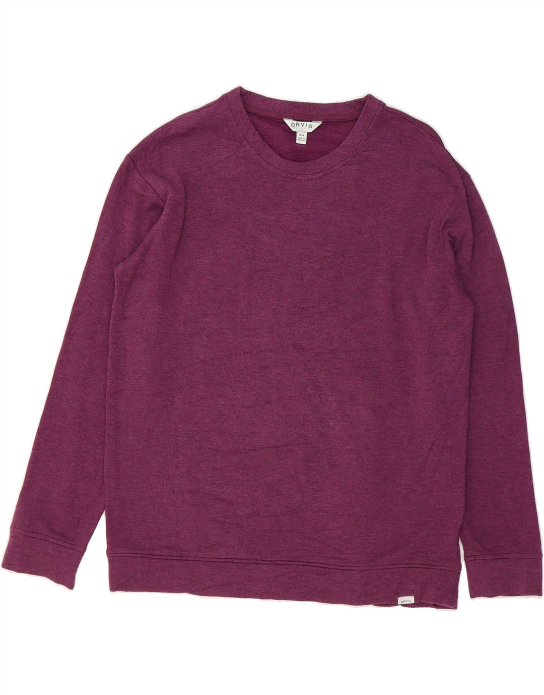 ORVIS Mens Sweatshirt Jumper Medium Burgundy Modal Vintage Orvis and Second-Hand Orvis from Messina Hembry 