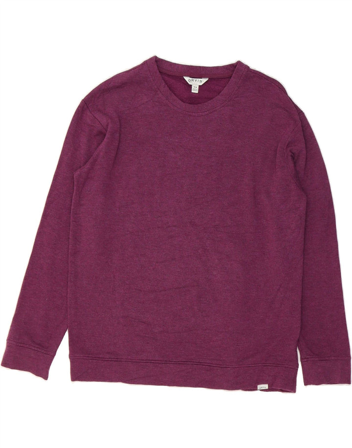 ORVIS Mens Sweatshirt Jumper Medium Burgundy Modal Vintage Orvis and Second-Hand Orvis from Messina Hembry 