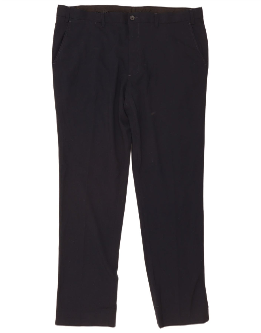 Marks & Spencer Mens Slim Chino Trousers  W40 L33 Navy Blue Polyester