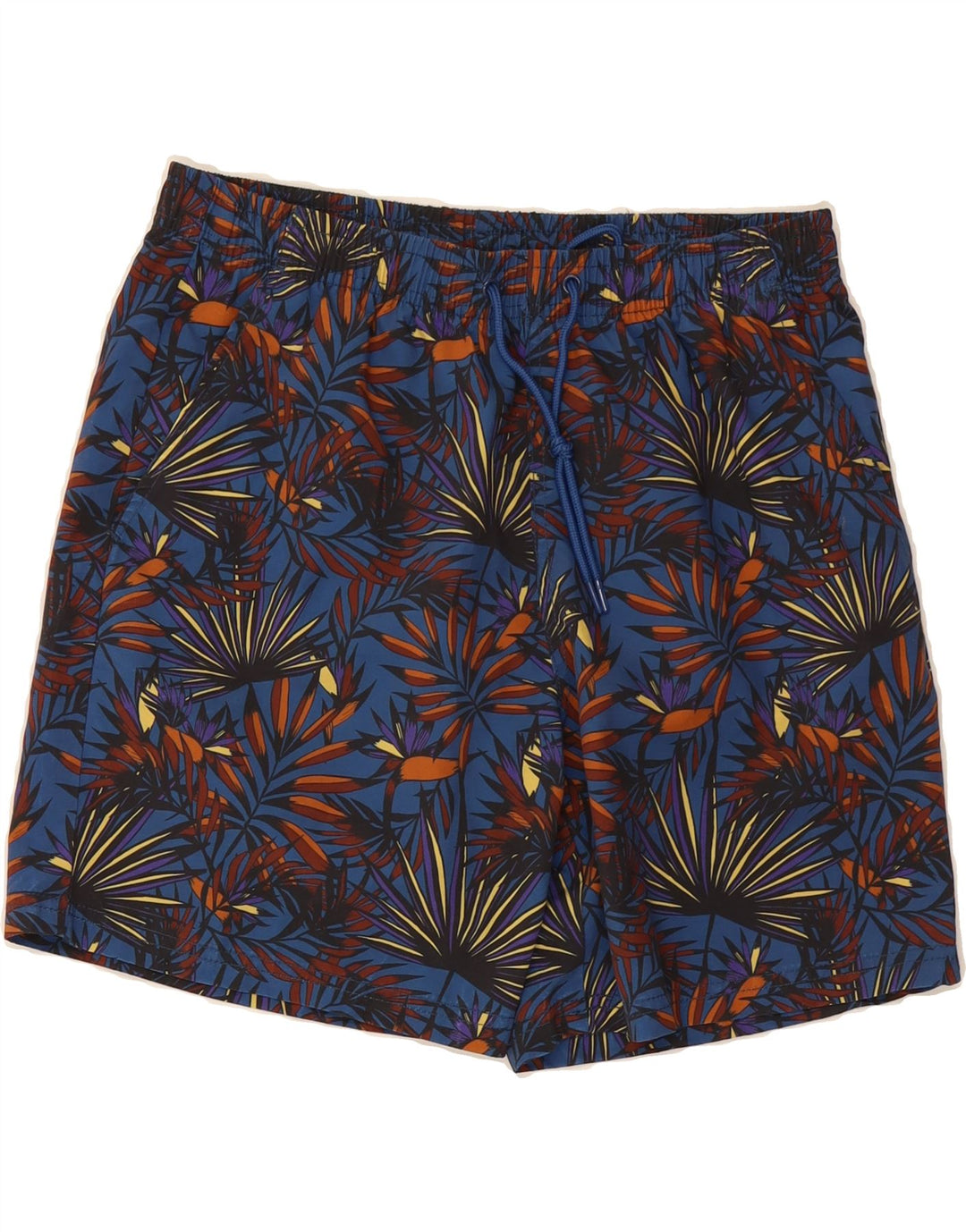 SCOUT Mens Swimming Shorts Medium  Blue Floral Polyester Vintage Scout and Second-Hand Scout from Messina Hembry 