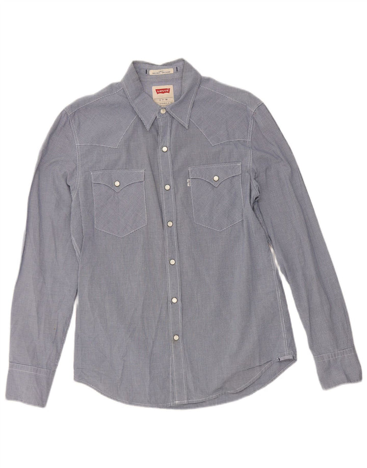 Levi's Slim Fit-skjorte til mænd, lille marineblå Gingham-bomuld