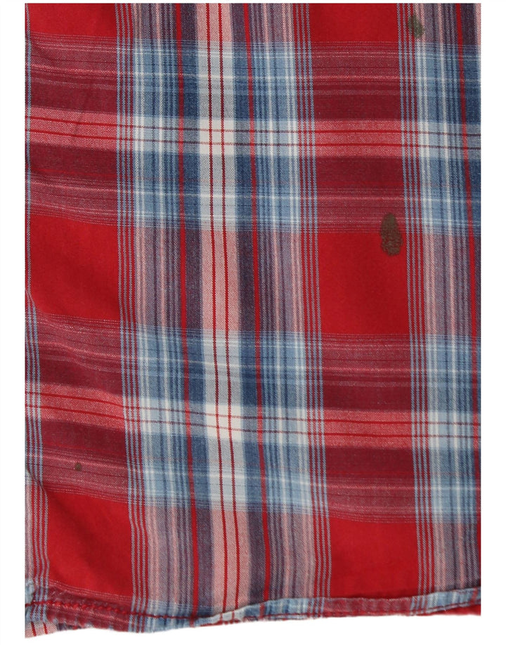 FAT FACE Mens Shirt XL Red Check Cotton