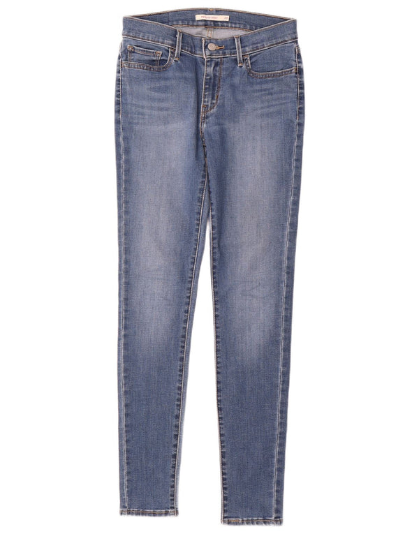 Levi's Damen 710 Super Skinny Jeans W28 L30 Blaue Baumwolle