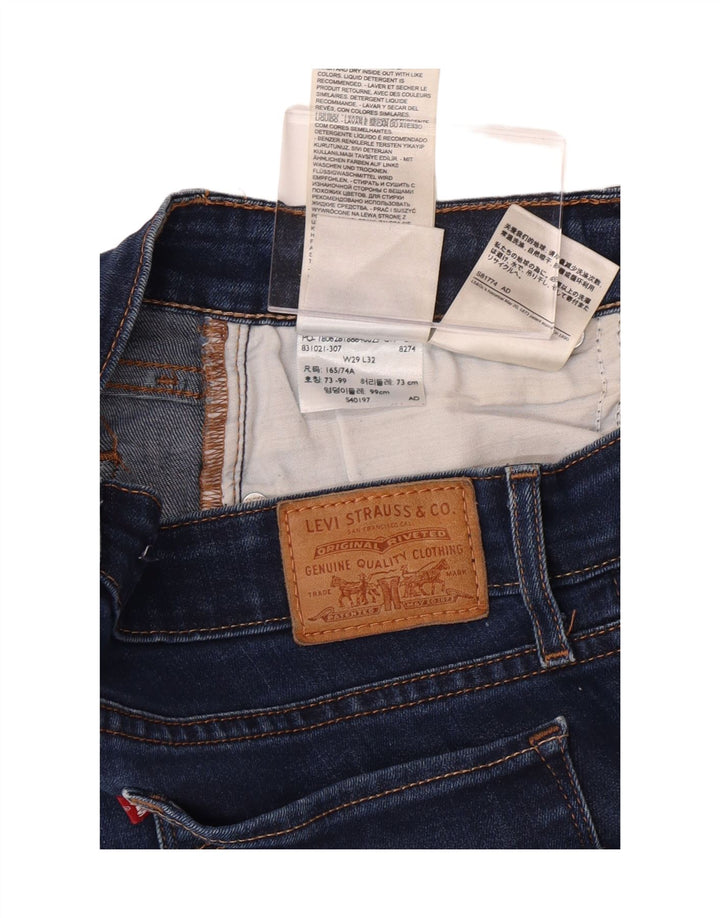 LEVI'S Womens 712 Slim Jeans W29 L32 Navy Blue Cotton Vintage Levi's and Second-Hand Levi's from Messina Hembry 