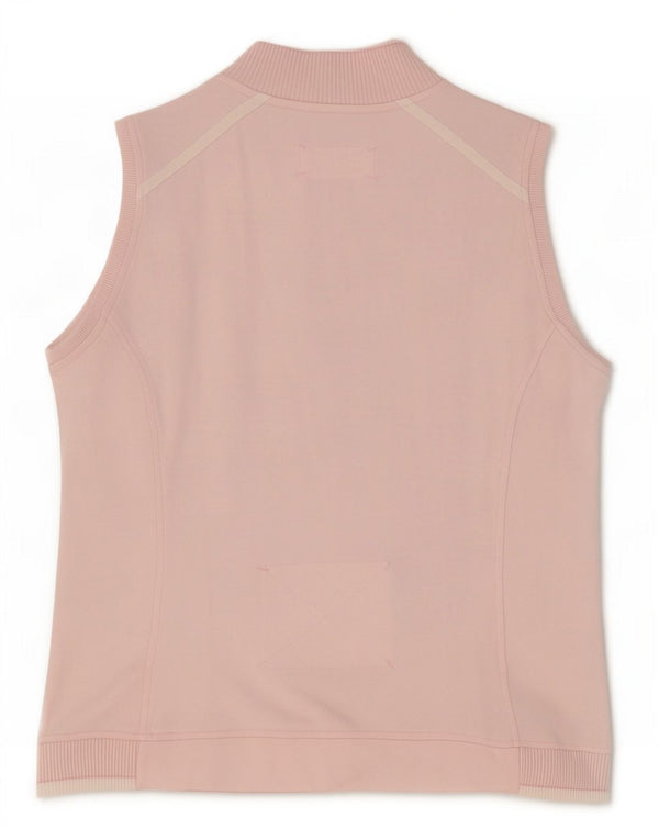 Champion Chaqueta de chándal sin mangas de ajuste fácil para mujer UK 44 Medium Pink