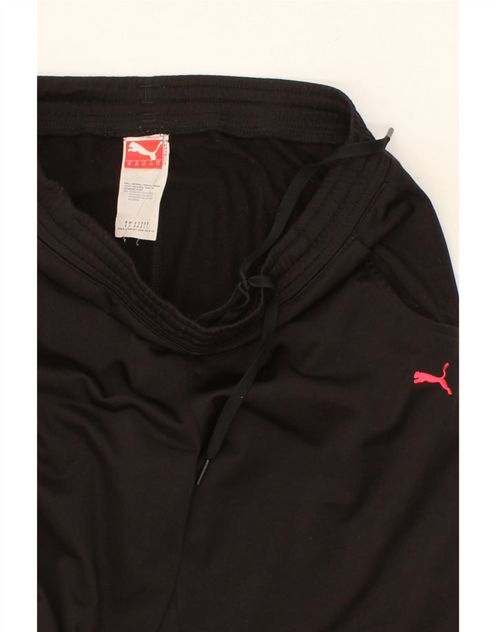 PUMA Womens Tracksuit Trousers UK 12 Medium Black Polyester Vintage Puma and Second-Hand Puma from Messina Hembry 