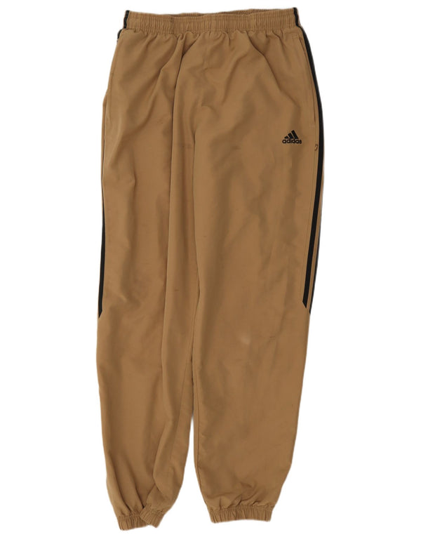 Adidas Mens Tracksuit Trousers Joggers XL Beige Polyester