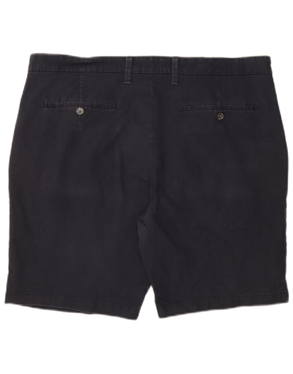 Marks & Spencer Mens Chino Shorts W38 XL Navy Blue Cotton