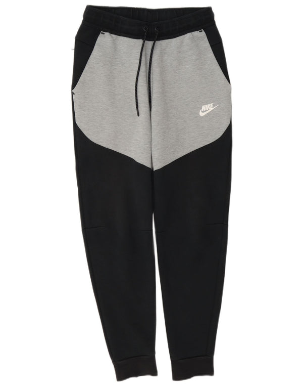 Calça de treino masculina Nike Joggers XS cinza colorblock algodão