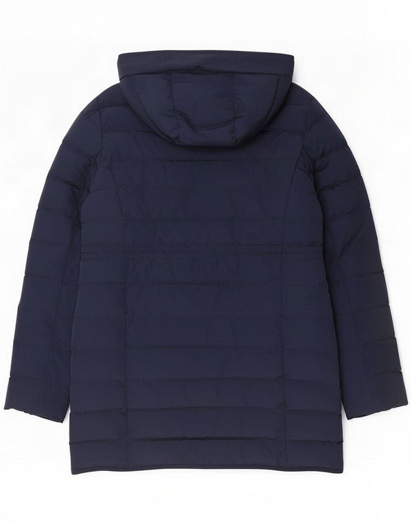 Jaeger Abrigo acolchado con capucha para mujer UK 44 Large Azul marino Poliéster