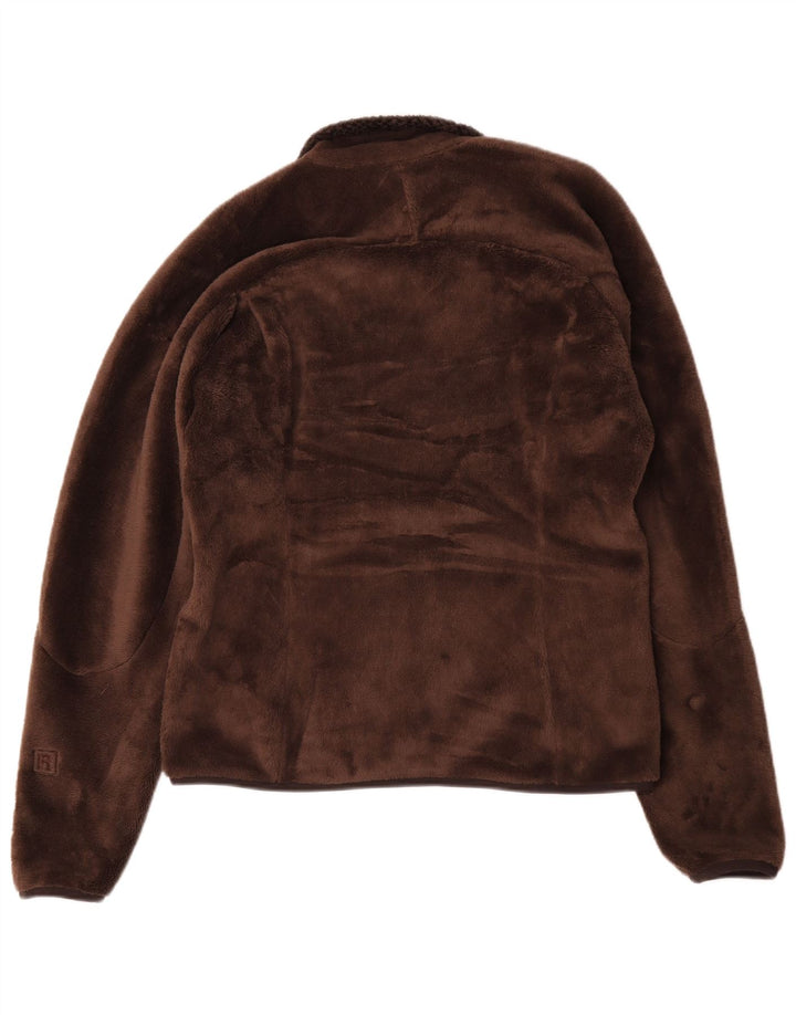 Patagonia Mujer Chaqueta Polar UK 40 Grande Poliéster Marrón