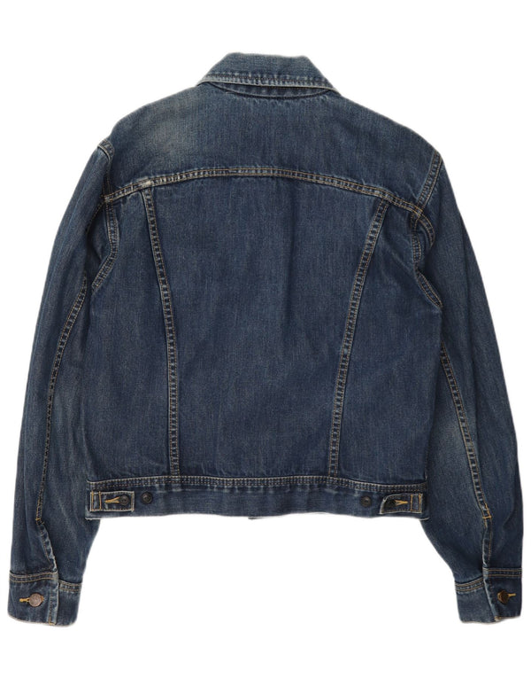 Lee Womens Denim Jacket UK 14 Medium Blue Cotton