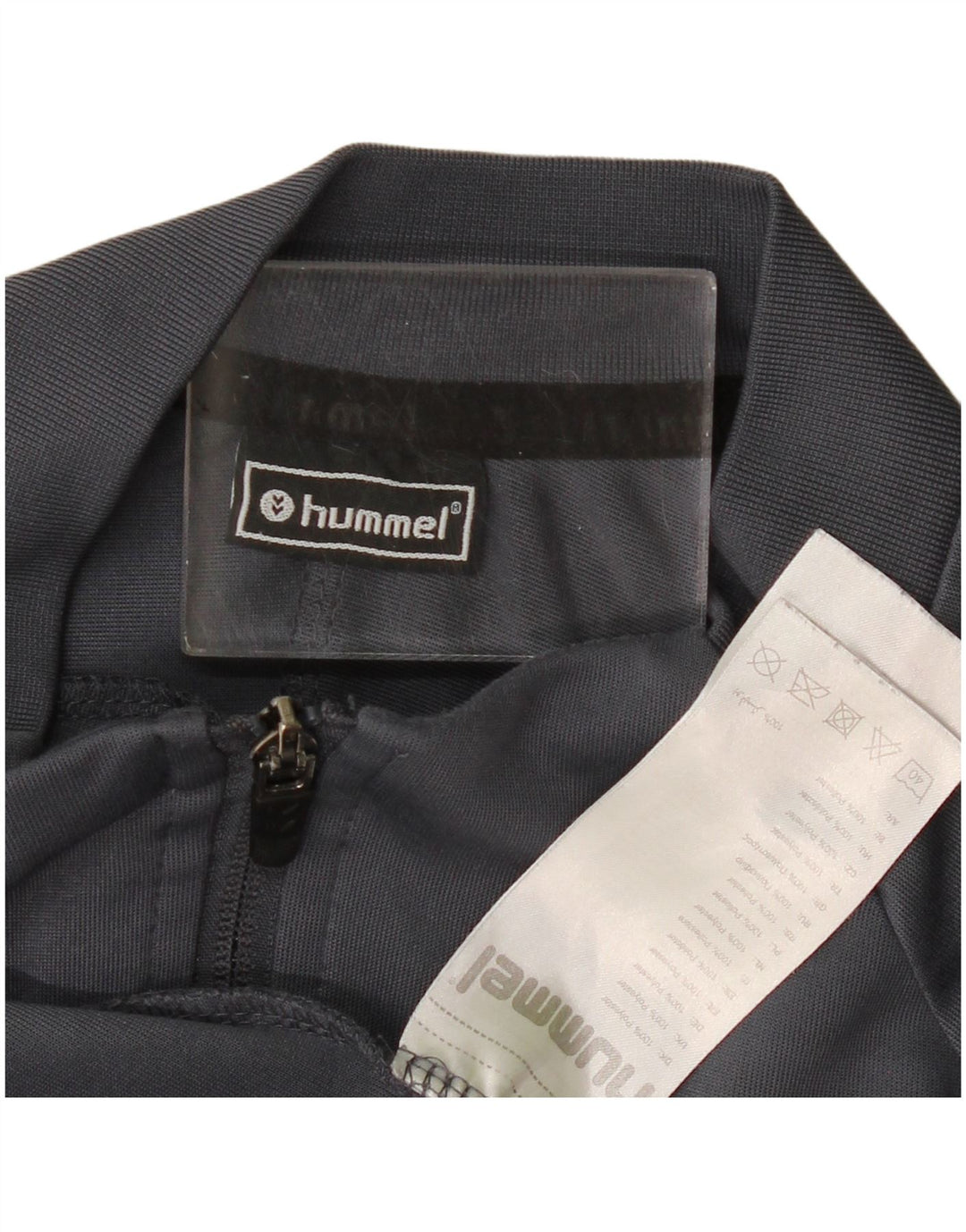 Hummel Mens Graphic Tracksuit Top Jacket Large Grey