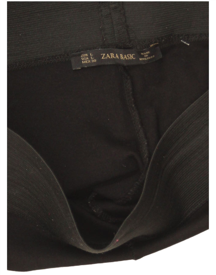 Zara Womens Leggings UK 16 Large  Black